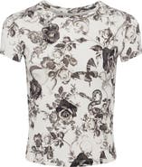 L'AGENCE Ressi Baroque Floral Print T-Shirt