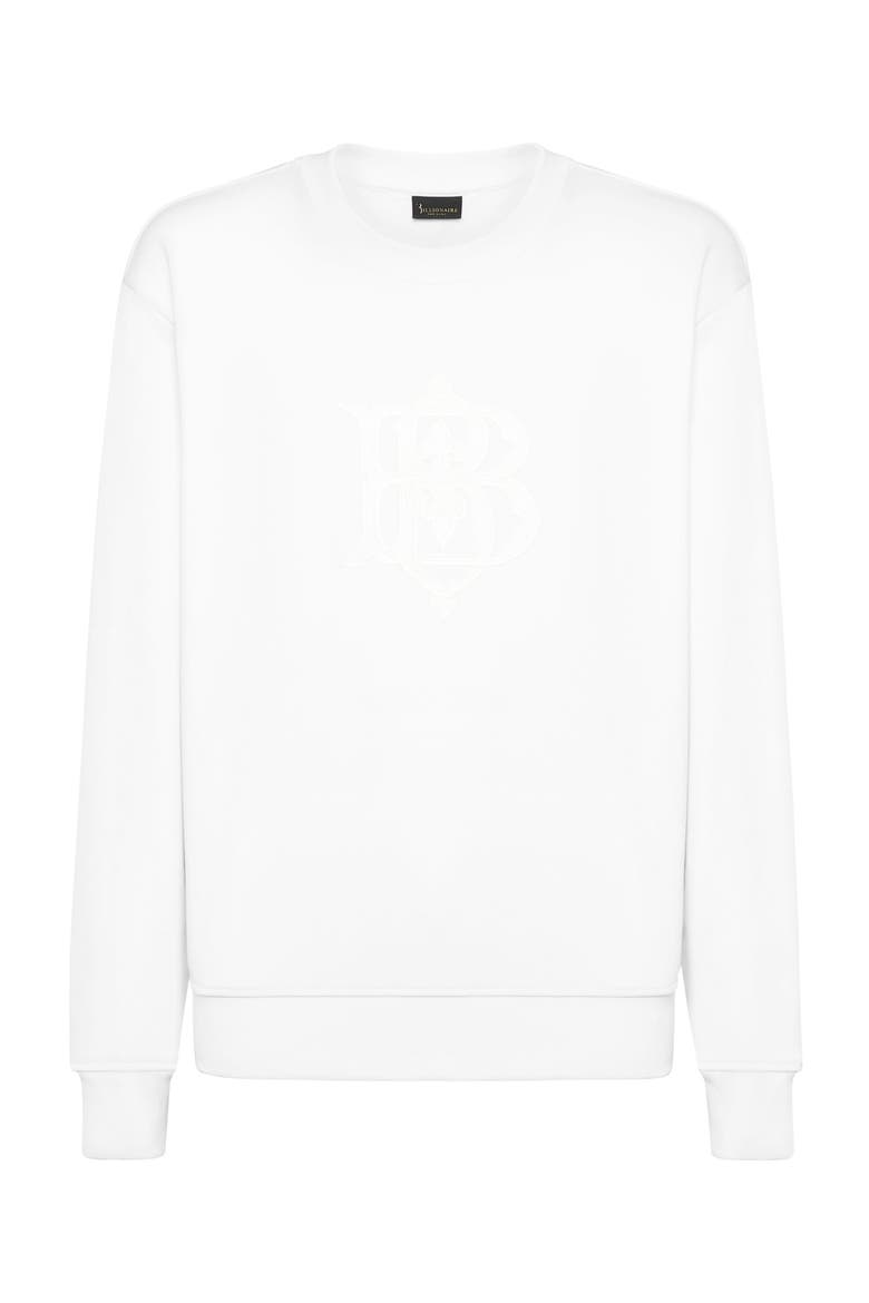 Roundneck Sweatshirt Ls Men, Main, color, white