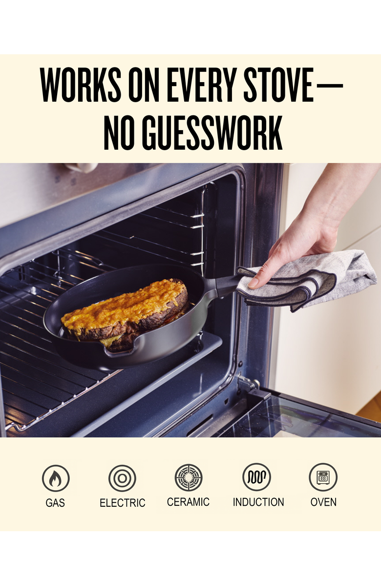 Alva Neat 5-Piece Nesting Ceramic Cookware Set, Alternate, color, Black