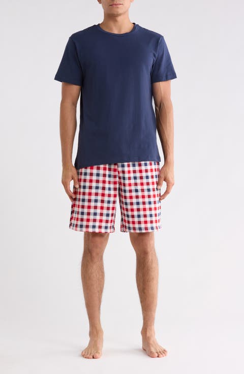 Crewneck Tee & Pajama Shorts Set