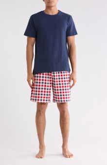 Crewneck Tee & Pajama Shorts Set