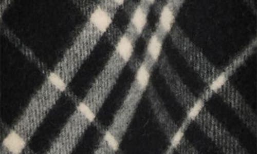 Burberry Women Black Check Wool And Cashmere Cape In Black