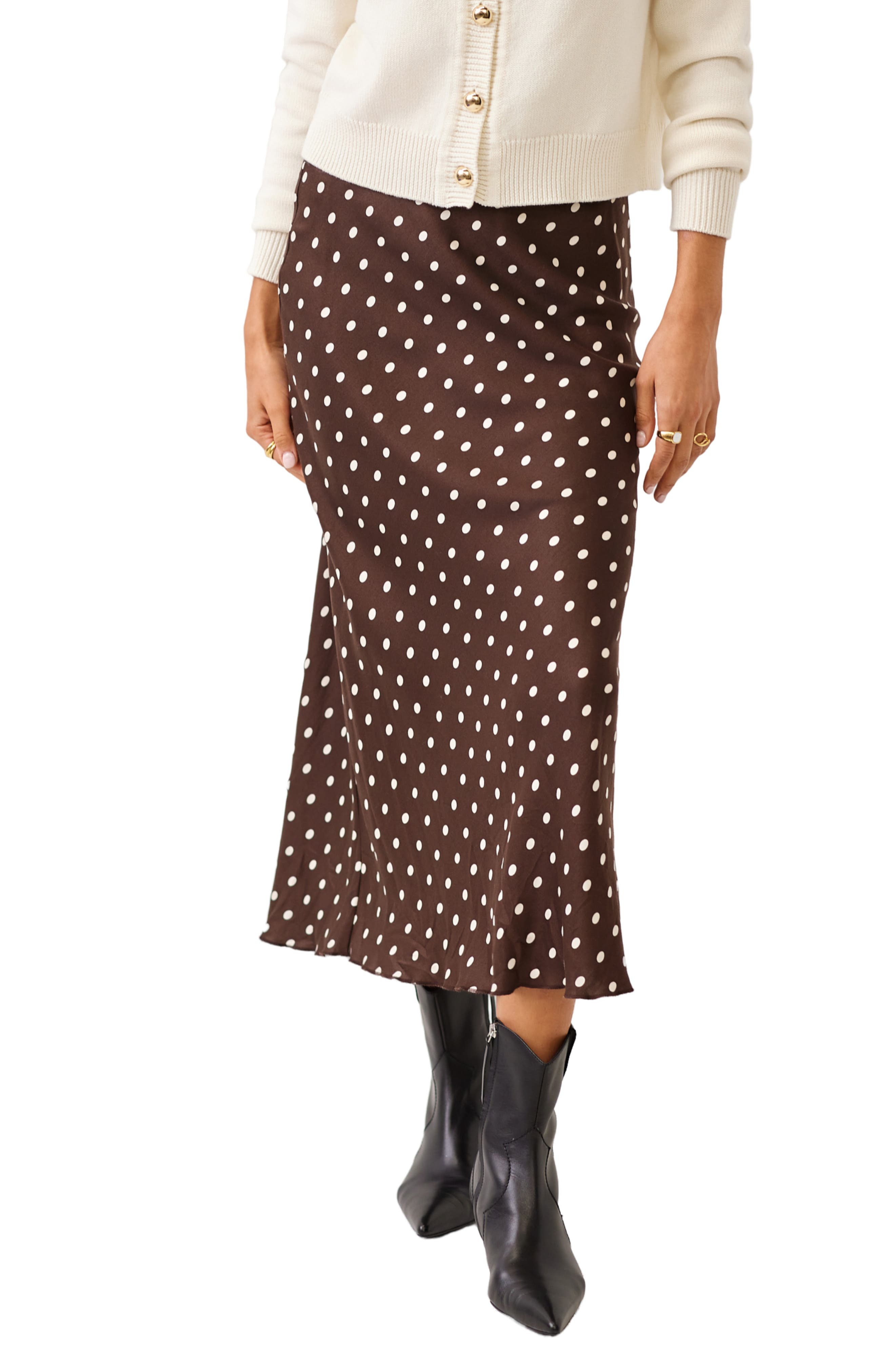 selected BROWN W/ CREAM