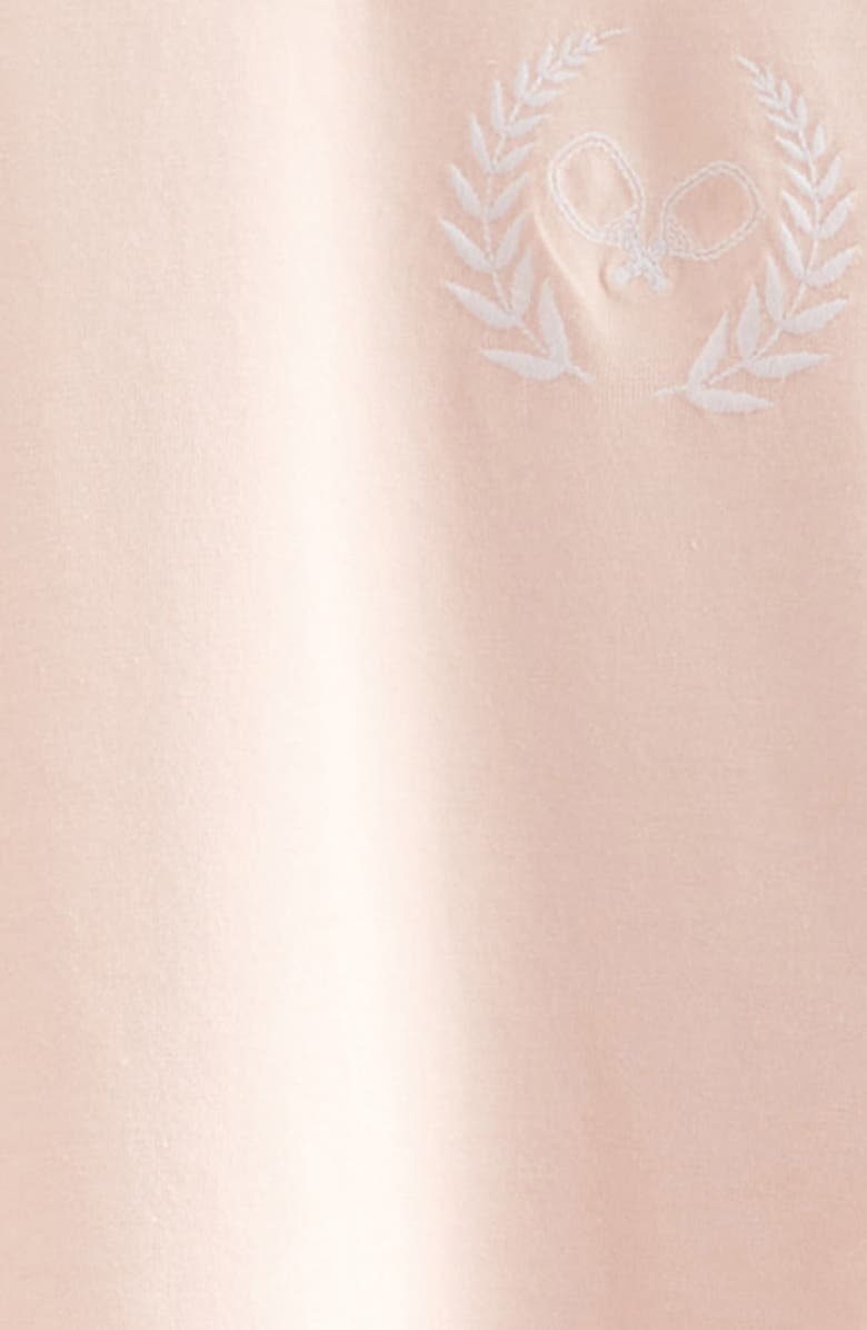 Recess Pickleball x Zella Kids' Lucky Embroidered Boxy T-Shirt, Alternate, color, Pink Beach