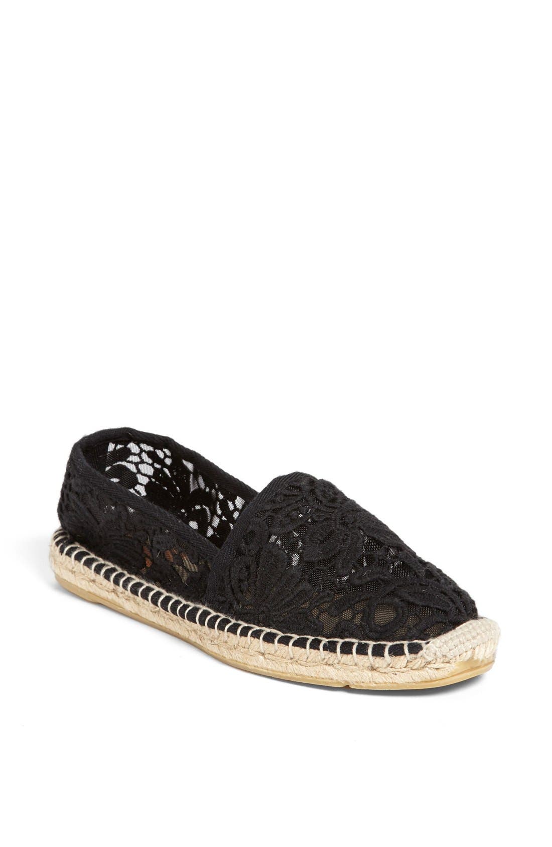 'Abbe' Espadrille, Main, color, BLACK