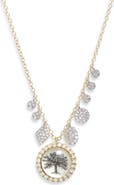 Meira T Lithograph & Diamond Two-Tone Pendant Shaker Necklace