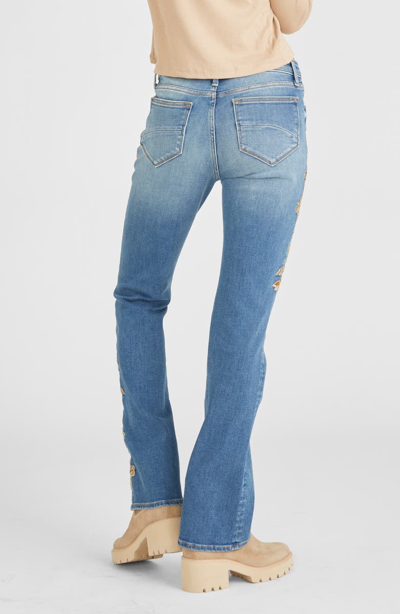 Driftwood Kelly Floral Embroidered Bootcut Jeans, Alternate, color, 