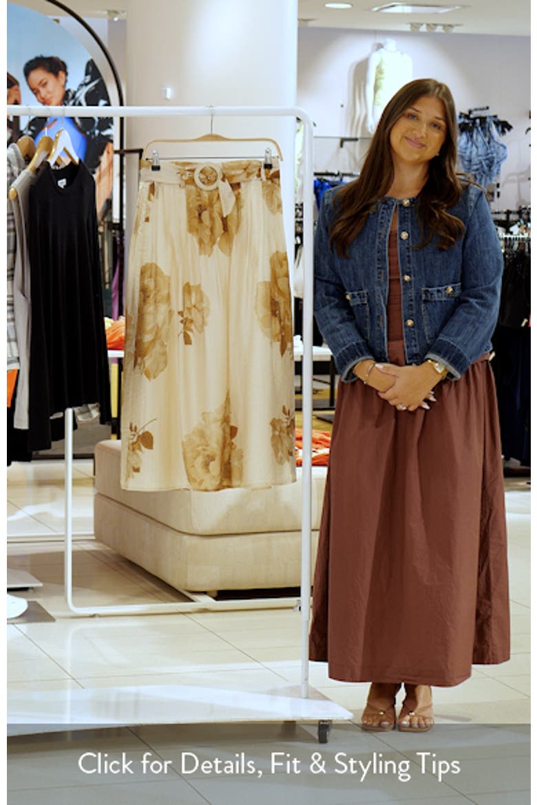 Penelope Floral Midi Skirt video