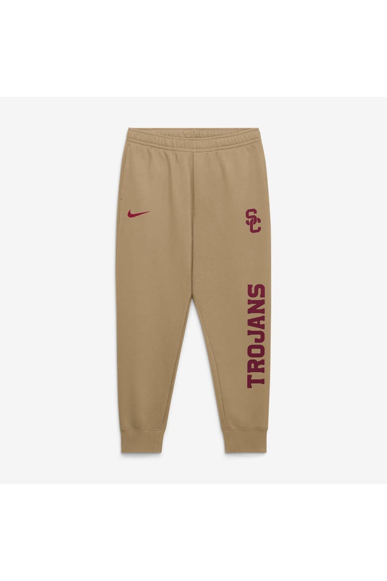 Men's Nike  Beige USC Trojans Primetime Club Fleece Joggers, Main, color, Beige