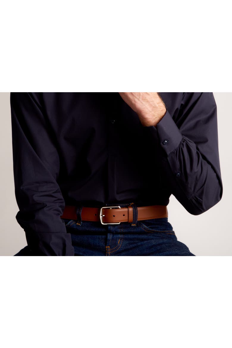 Le Désirable Leather Belt, Alternate, color, Havana
