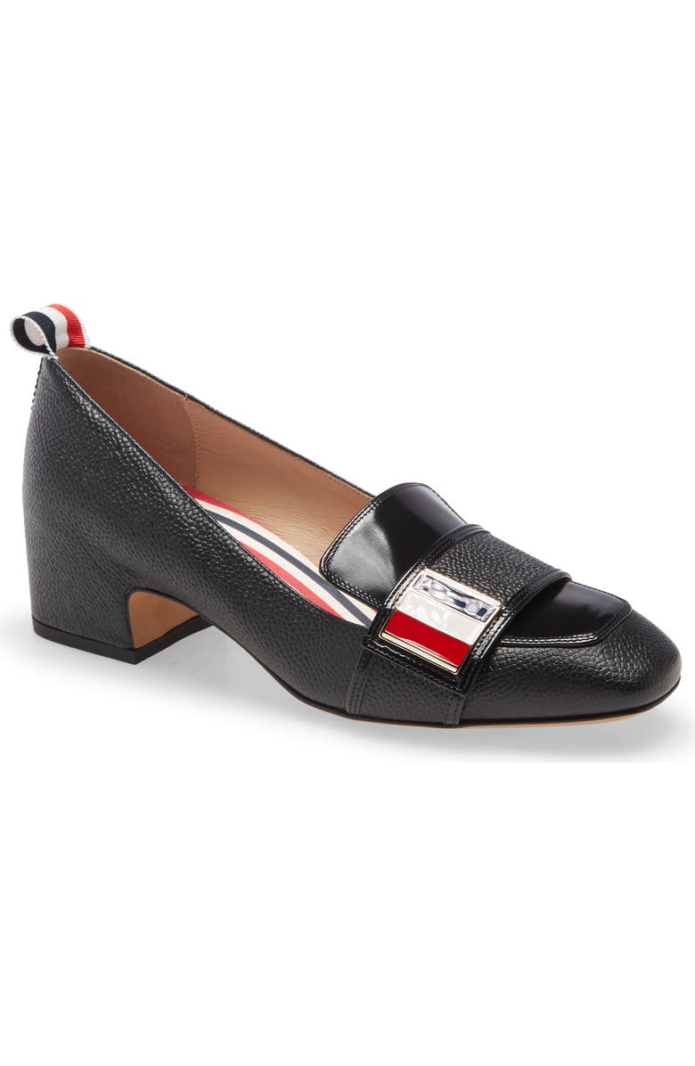 Thom Browne Block Heel Loafer Pump, Main, color,