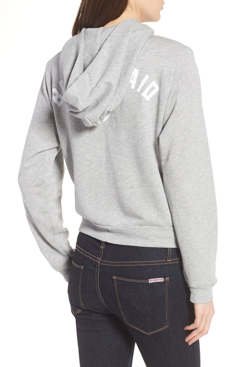 Wildfox Bridesmaid Regan Zip Hoodie, Alternate, color, 