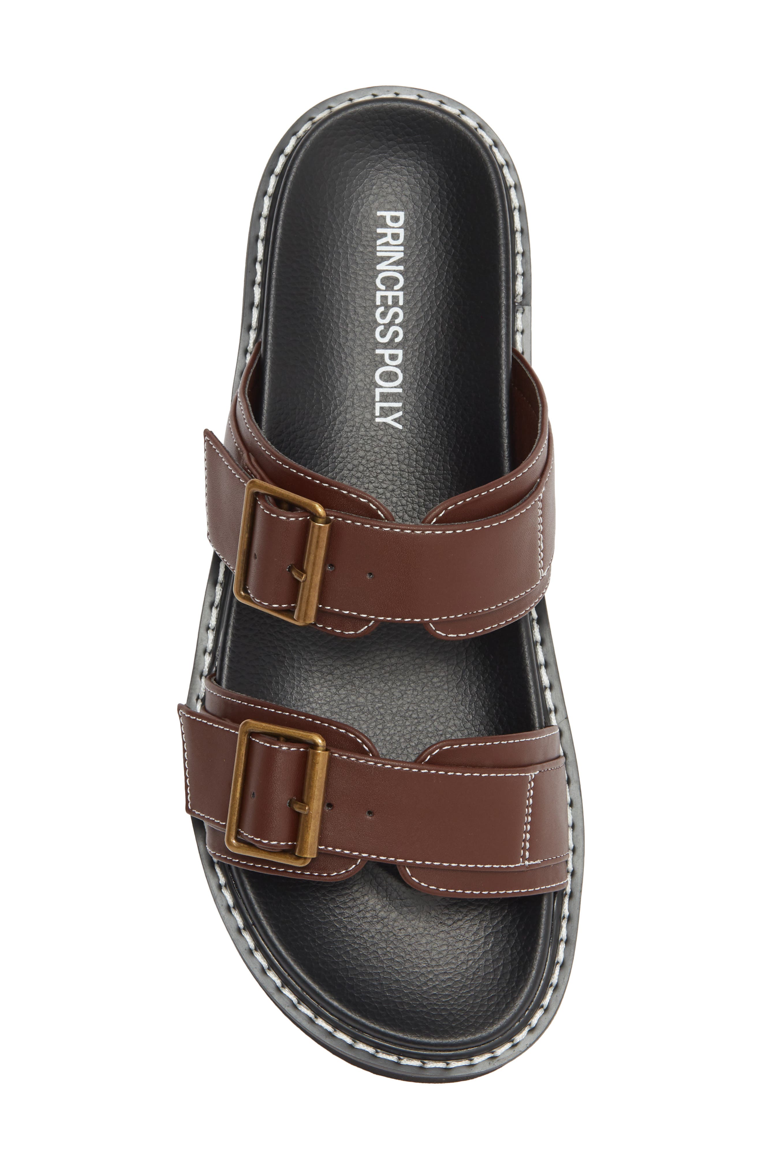 Ma Belle Slide Sandal, Alternate, color, BROWN