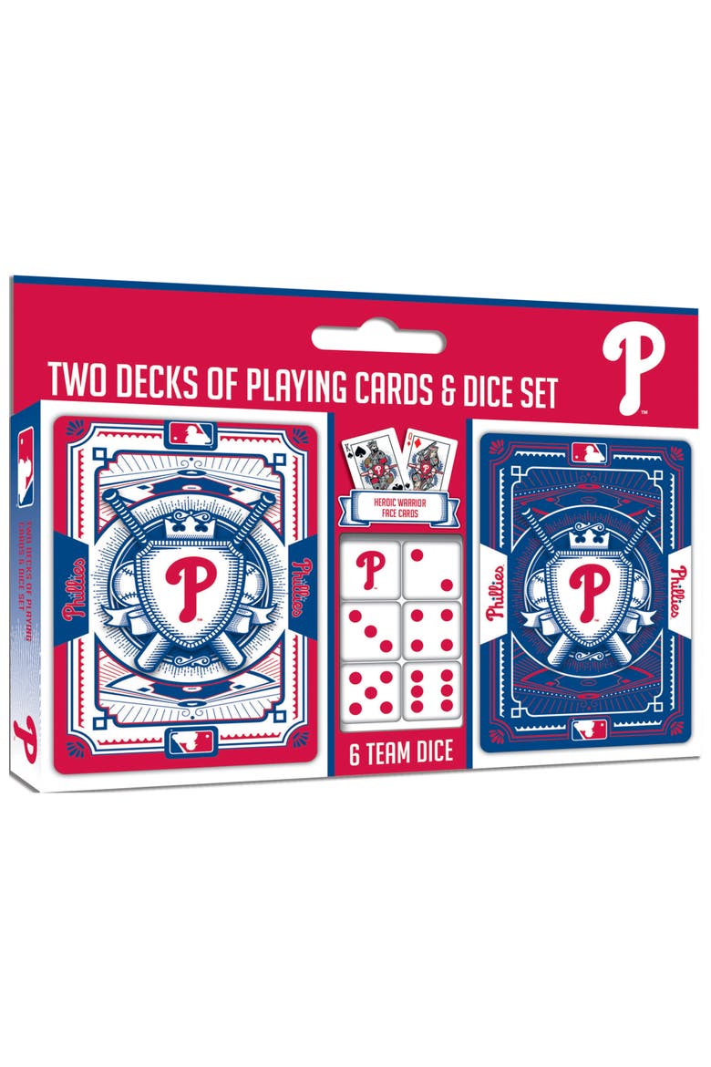 Philadelphia Phillies Cards & Dice Set, Main, color, Multicolor