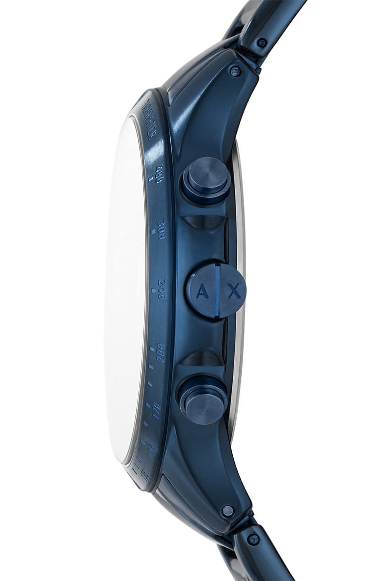 Chronograph Bracelet Watch, 46mm, Alternate, color, BLUE