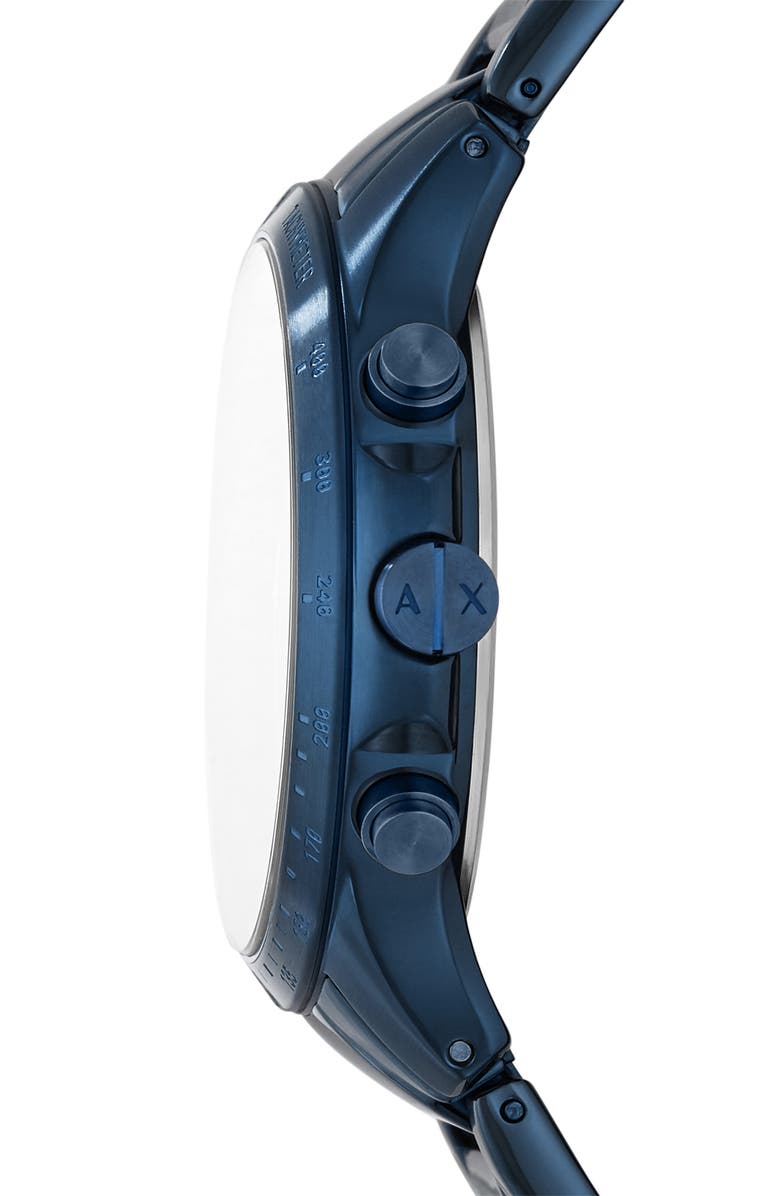 AX Armani Exchange Chronograph Bracelet Watch, 46mm, Alternate, color, Blue