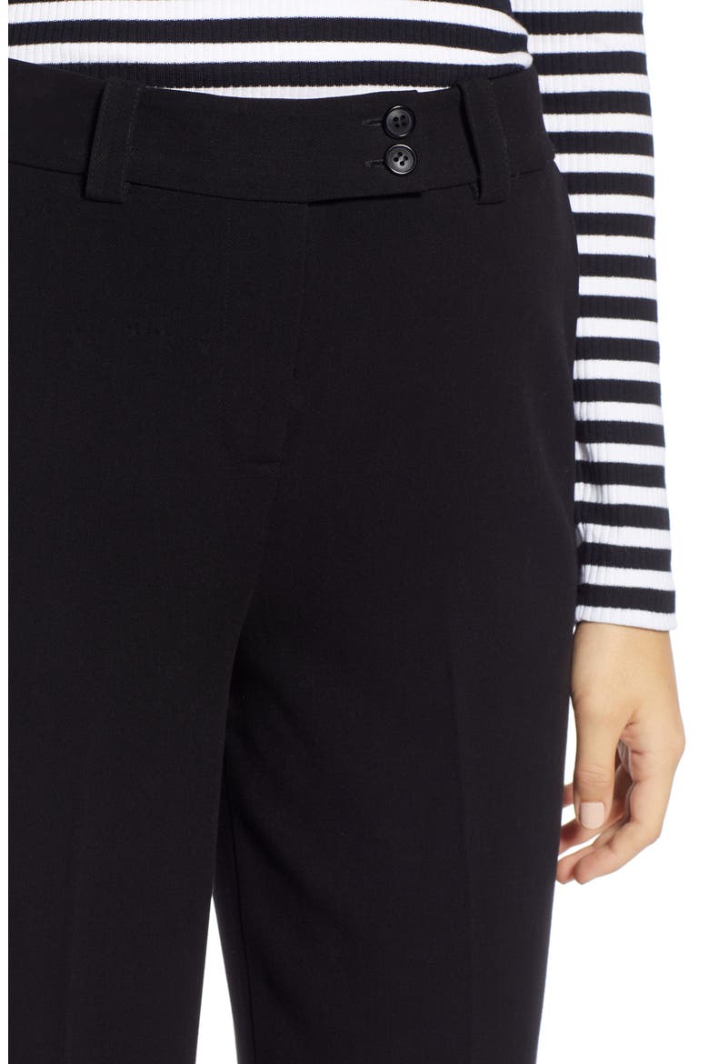 Solid Crop Wide Leg Pants, Alternate, color, BLACK