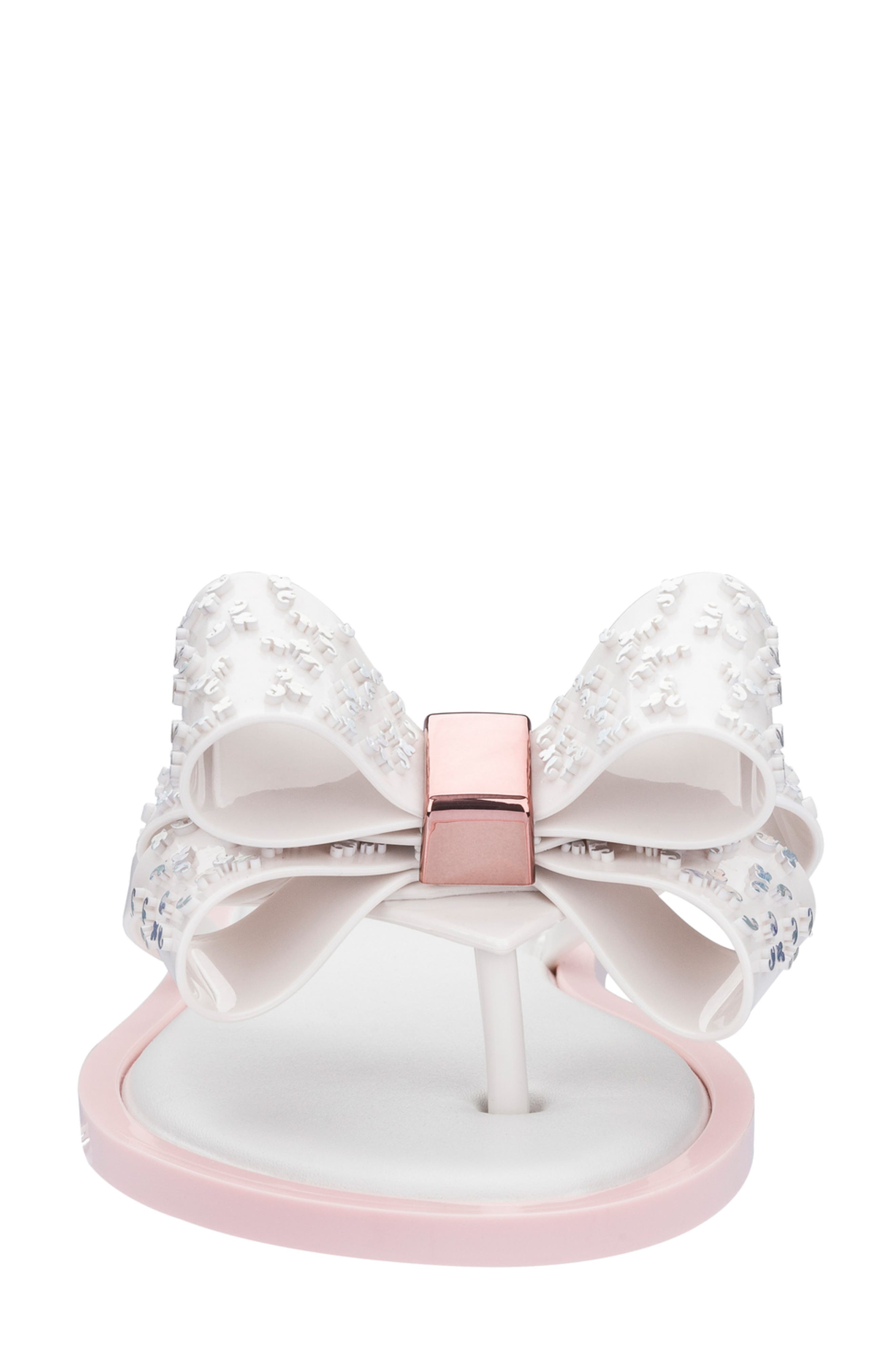 Sweet Flip Flop, Alternate, color, WHITE/ PINK