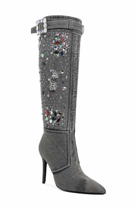 LONDON RAG Cornik Pointed Toe Knee High Boot