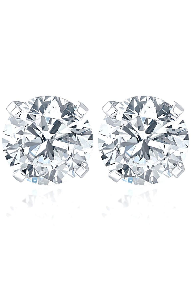 1 Carat (ctw) Diamond Studs in 14k or Gold Lab Grown, Main, color, 14k Yellow Gold
