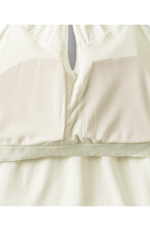 Lands' End Slender Twist Front Halter Top In White