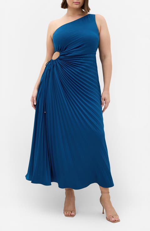 Aliza One-Shoulder Dress (Plus)