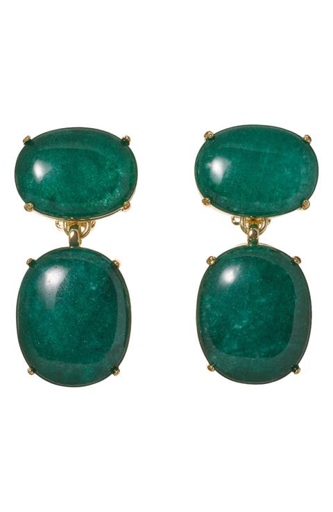 The Egg Double Drop Earrings