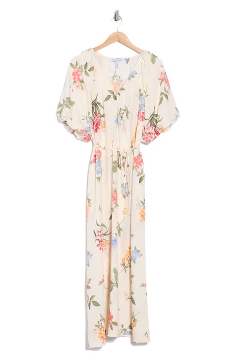 Floral Puff Sleeve Maxi Dress