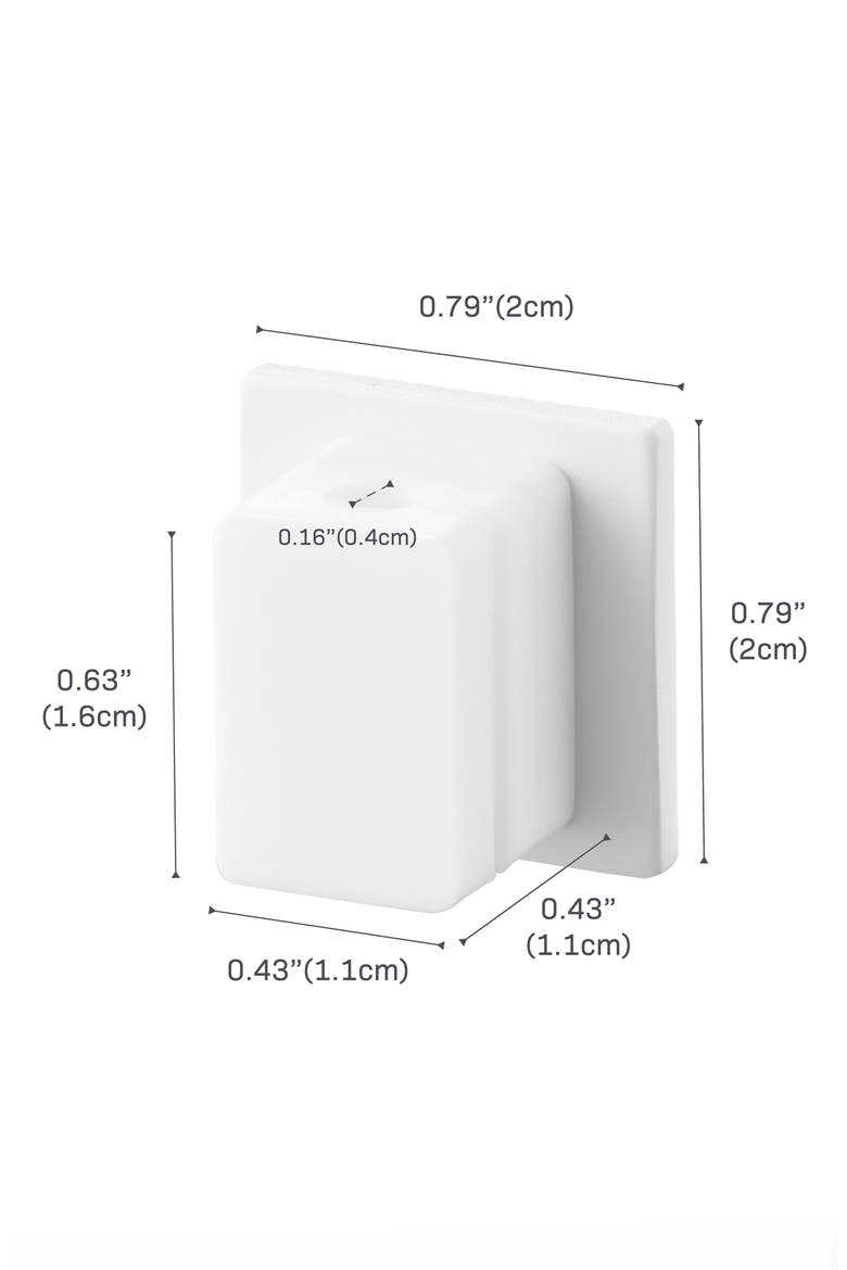 Magnetic Cable Holders, Alternate, color, WHITE