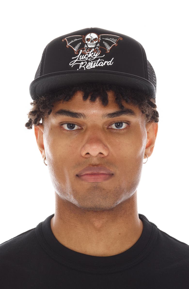 Cult of Individuality Lucky Trucker Hat, Alternate, color, 