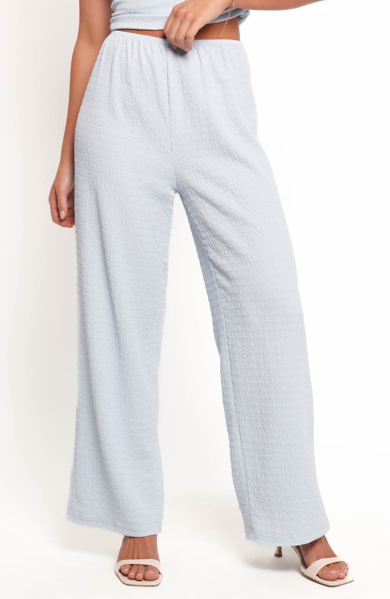 Petal & Pup Peppai Textured One-Shoulder Top & Wide Leg Pants Set, Alternate, color, 