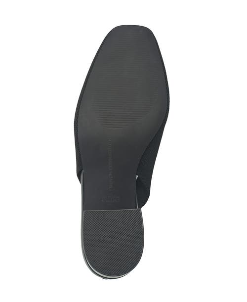 French Connection Ghana Womens Stretch Knit Slingback Heels In Black
