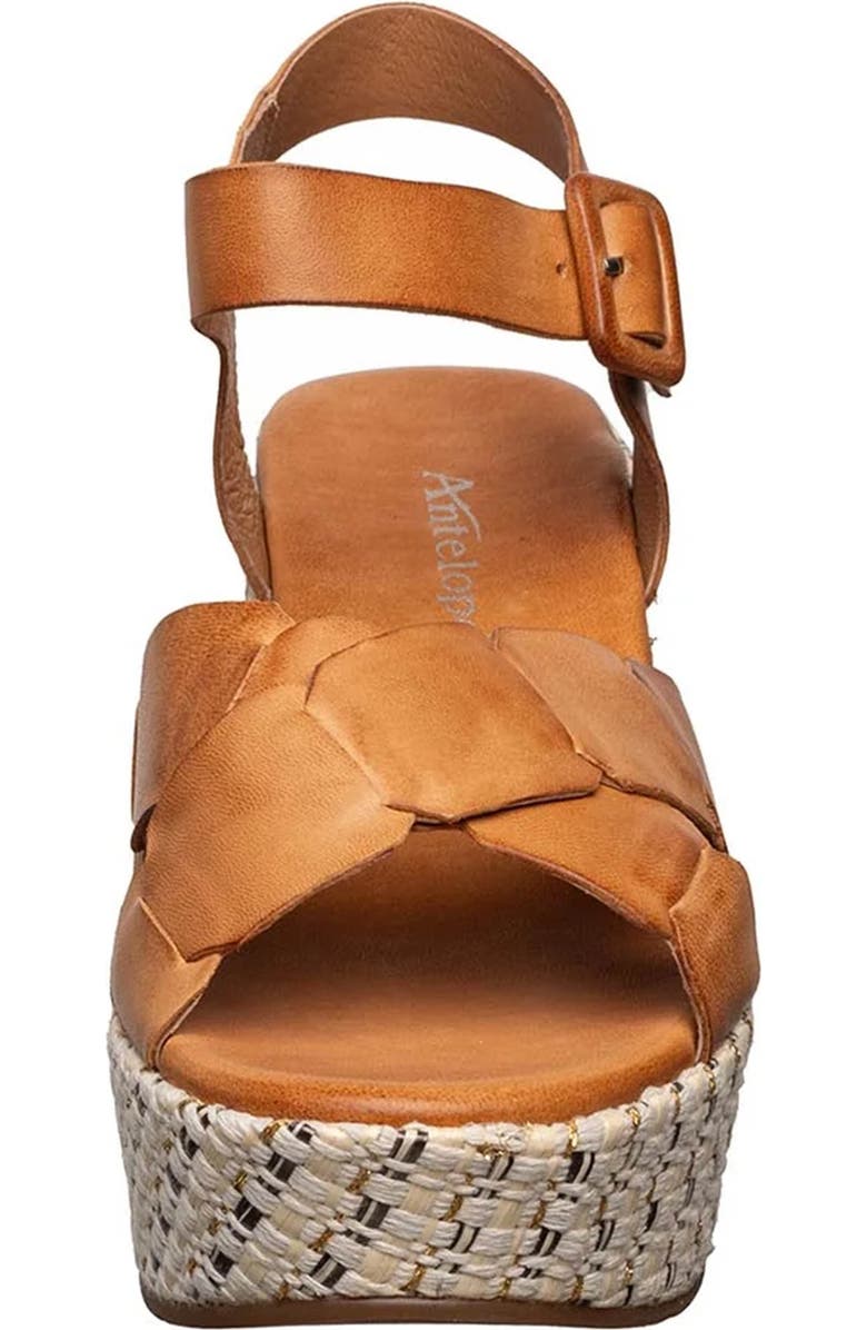 ANTELOPE Hunter Ankle Strap Espadrille Platform Wedge Sandal, Alternate, color, Taupe