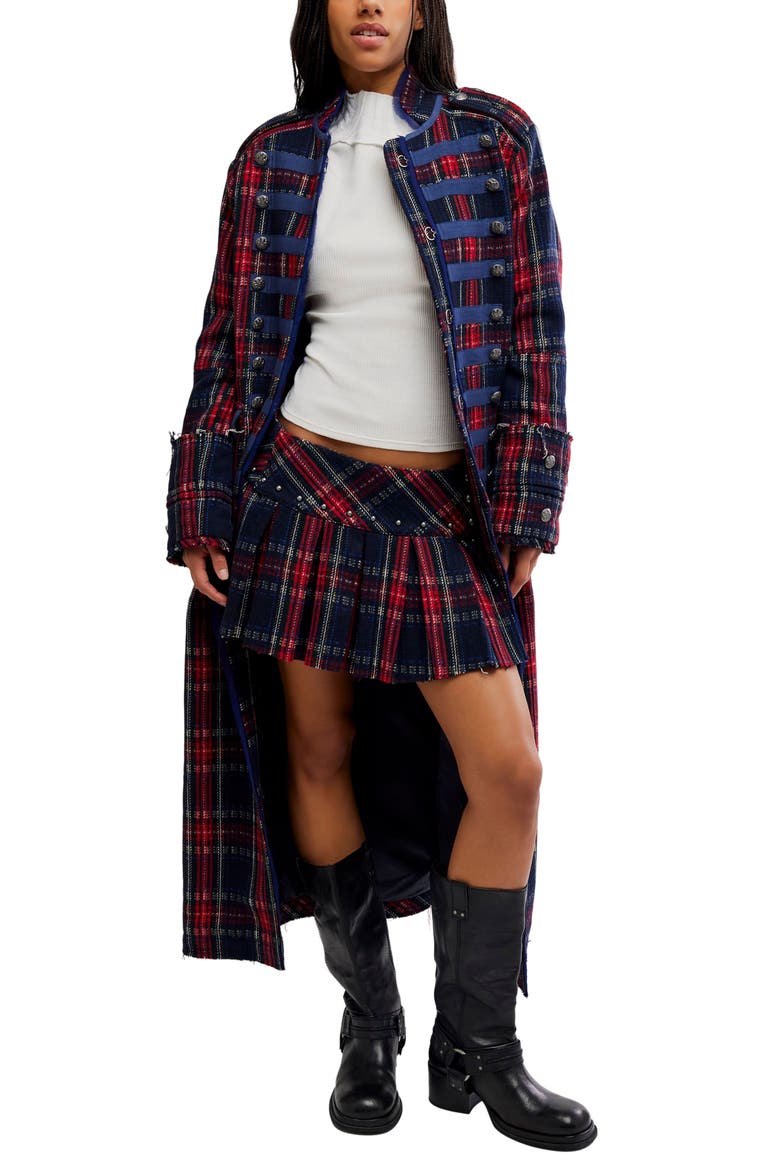 London Calling Miniskirt, Alternate, color, DARK COMBO