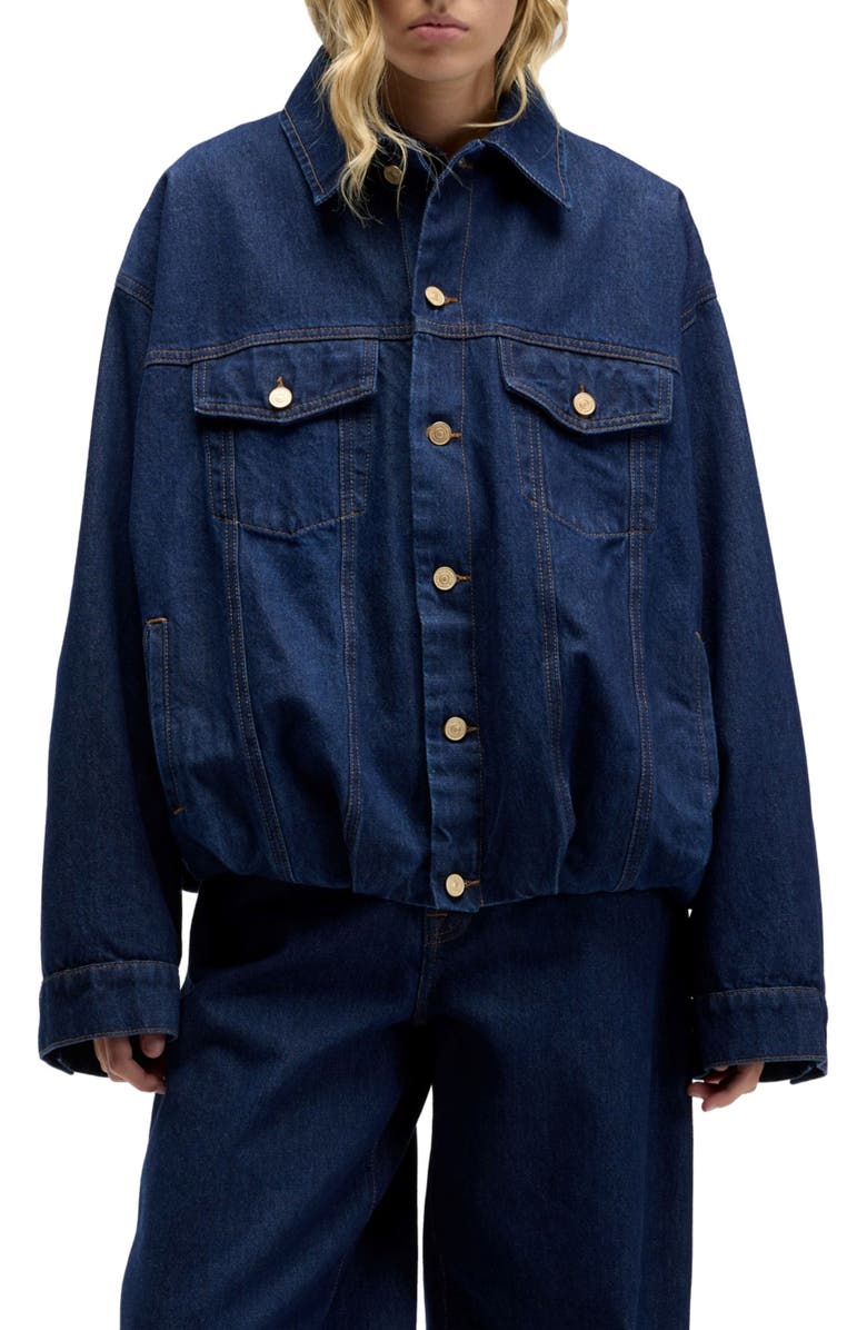 Seven Oversize Denim Jacket, Main, color, Indigo Soul