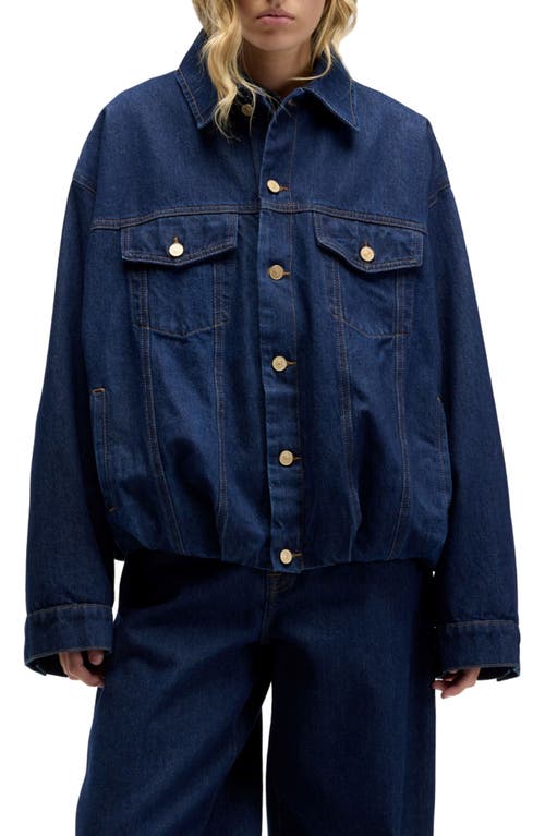 Seven Oversize Denim Jacket In Blue
