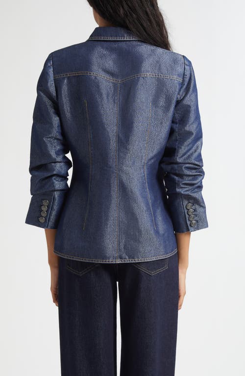 Cinq À Sept Louisa Denim Blazer In Blue