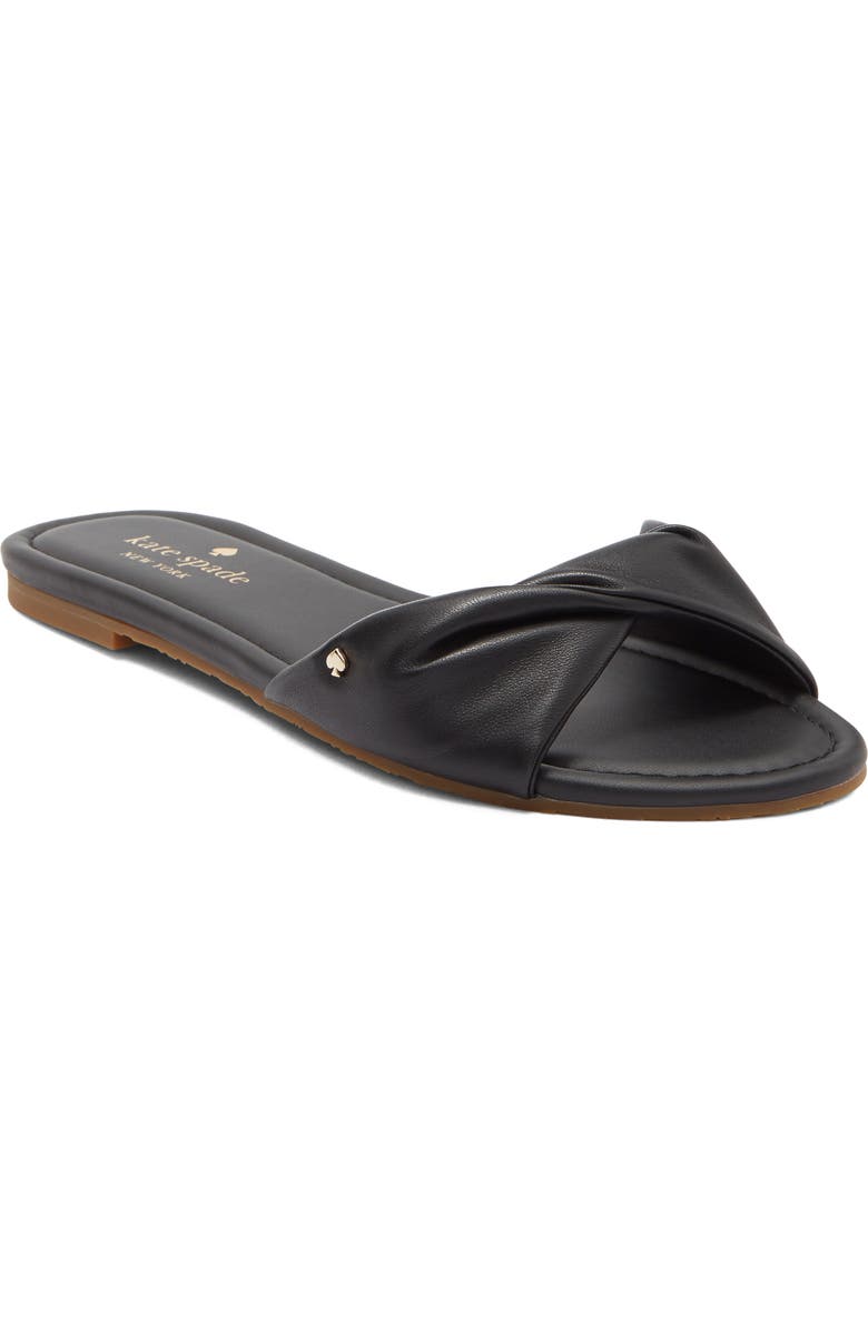 Kate Spade New York miley slide sandal, Main, color, Black