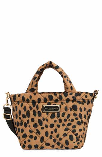 Marc Jacobs Mini Cheetah Print Quilted Nylon Tote