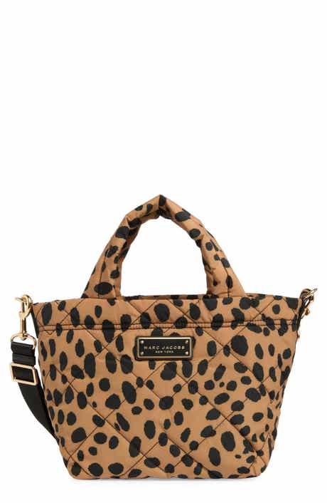 Marc Jacobs Mini Cheetah Print Quilted Nylon Tote