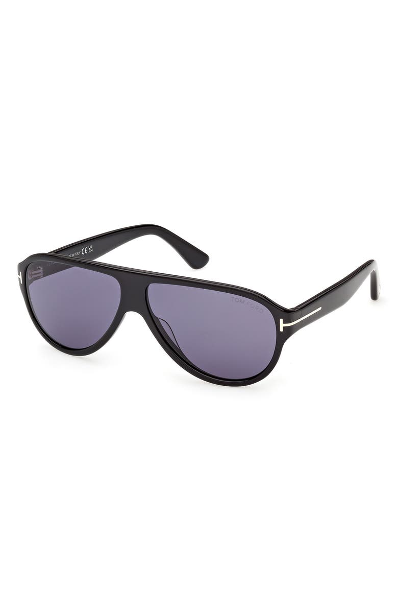 TOM FORD 61mm Pilot Sunglasses, Alternate, color, 