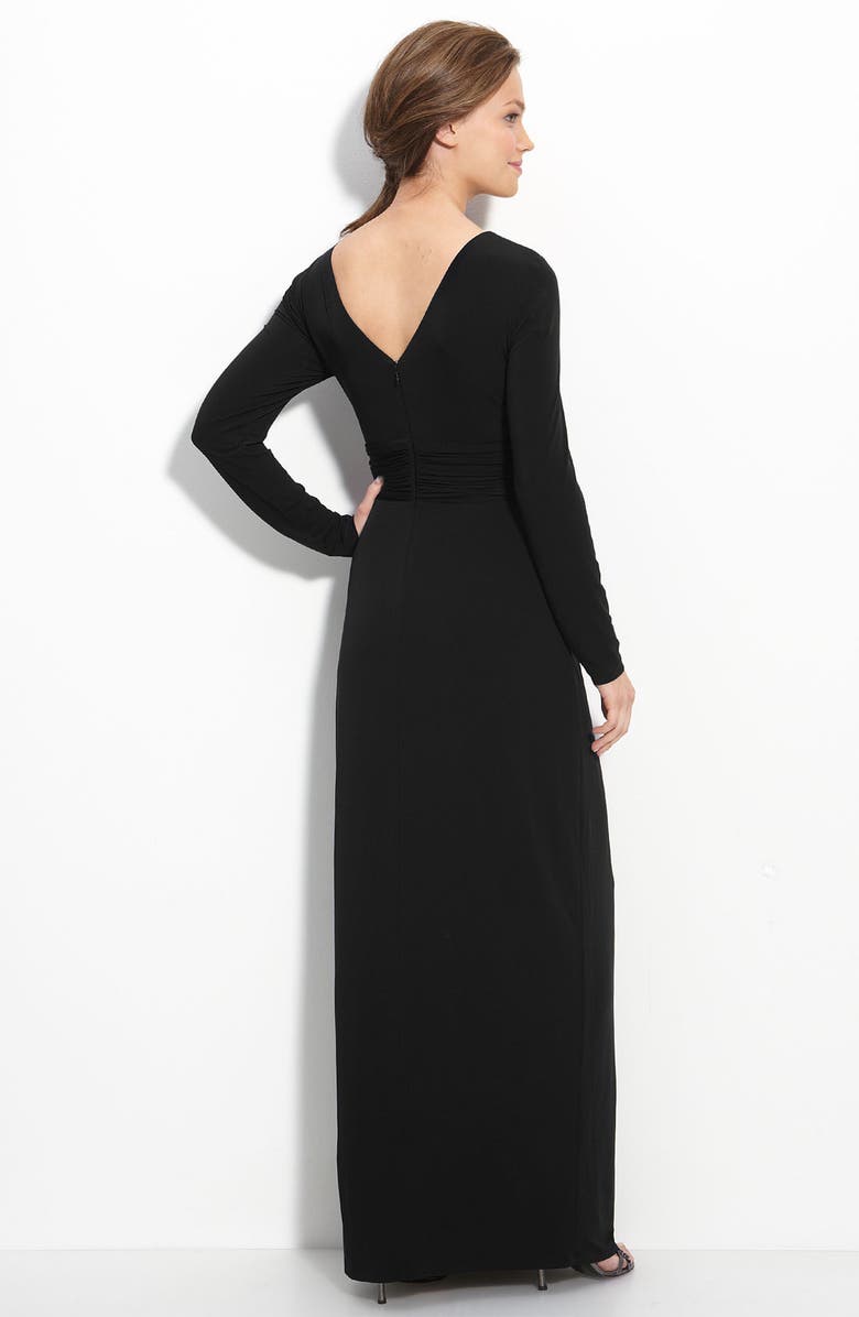 Calvin Klein Draped Jersey Dress, Alternate, color, 