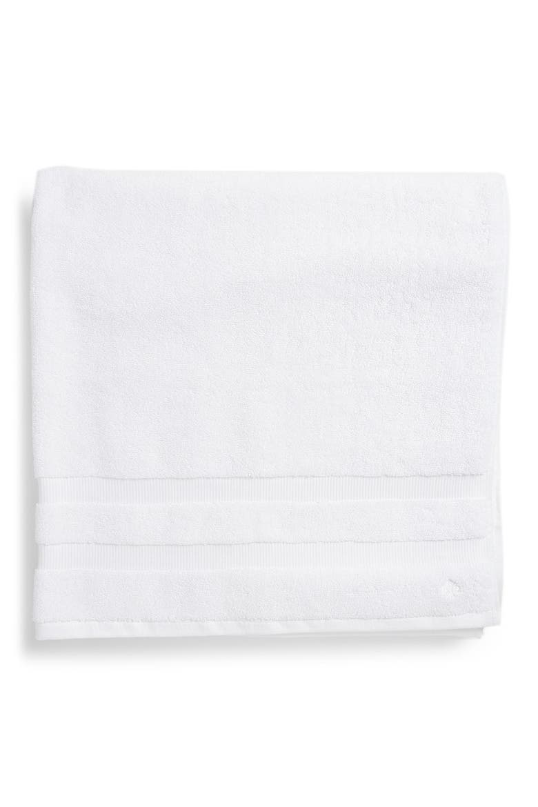 'chattam' stripe bath sheet, Main, color, WHITE