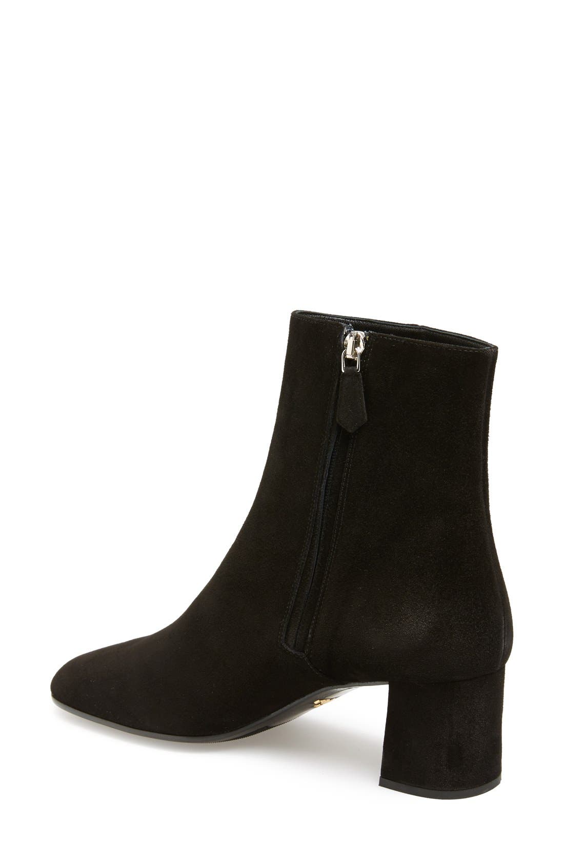 Prada Block Heel Bootie, Alternate, color, 
