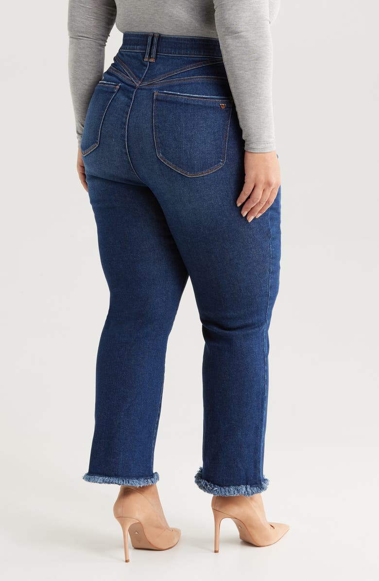 Wit & Wisdom Bennett 'Ab'Solution Skyrise Frayed Ankle Barely Bootcut Jeans, Alternate, color,