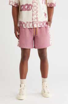 DIET STARTS MONDAY Strokes Cotton Blend Drawstring Shorts