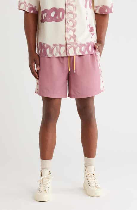 DIET STARTS MONDAY Strokes Cotton Blend Drawstring Shorts