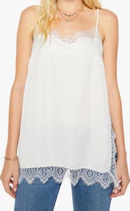 MOTHER The Sweettalker Lace Trim Camisole