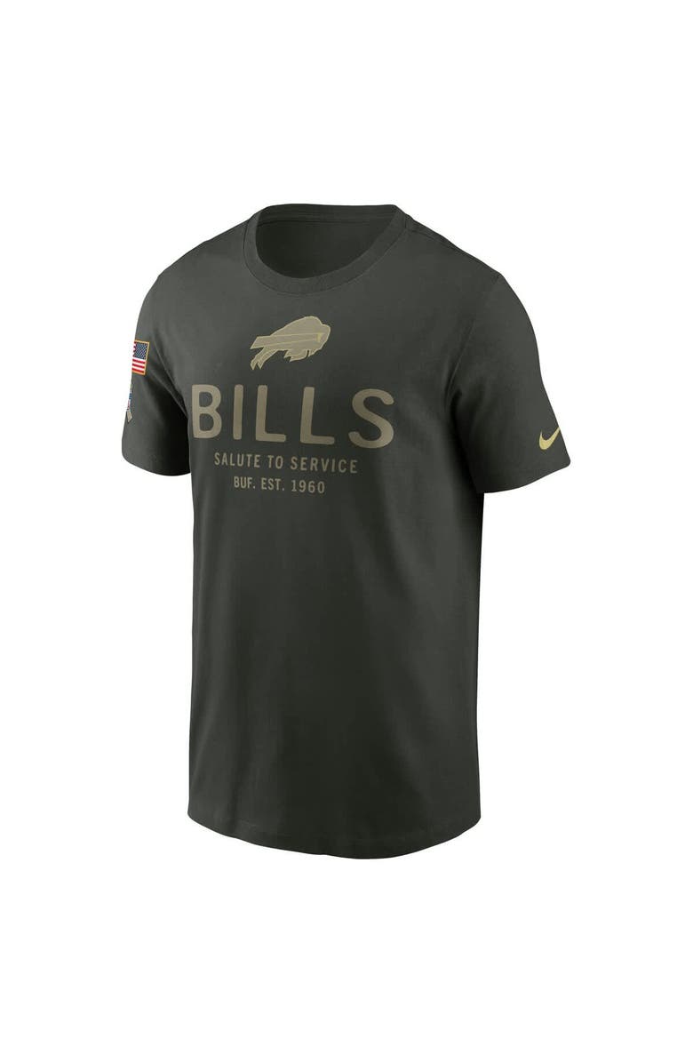 Nike Men's Nike Forest Green Buffalo Bills 2025 Salute to Service Sideline Primary Edge Dri-FIT T-Shirt, Alternate, color, 