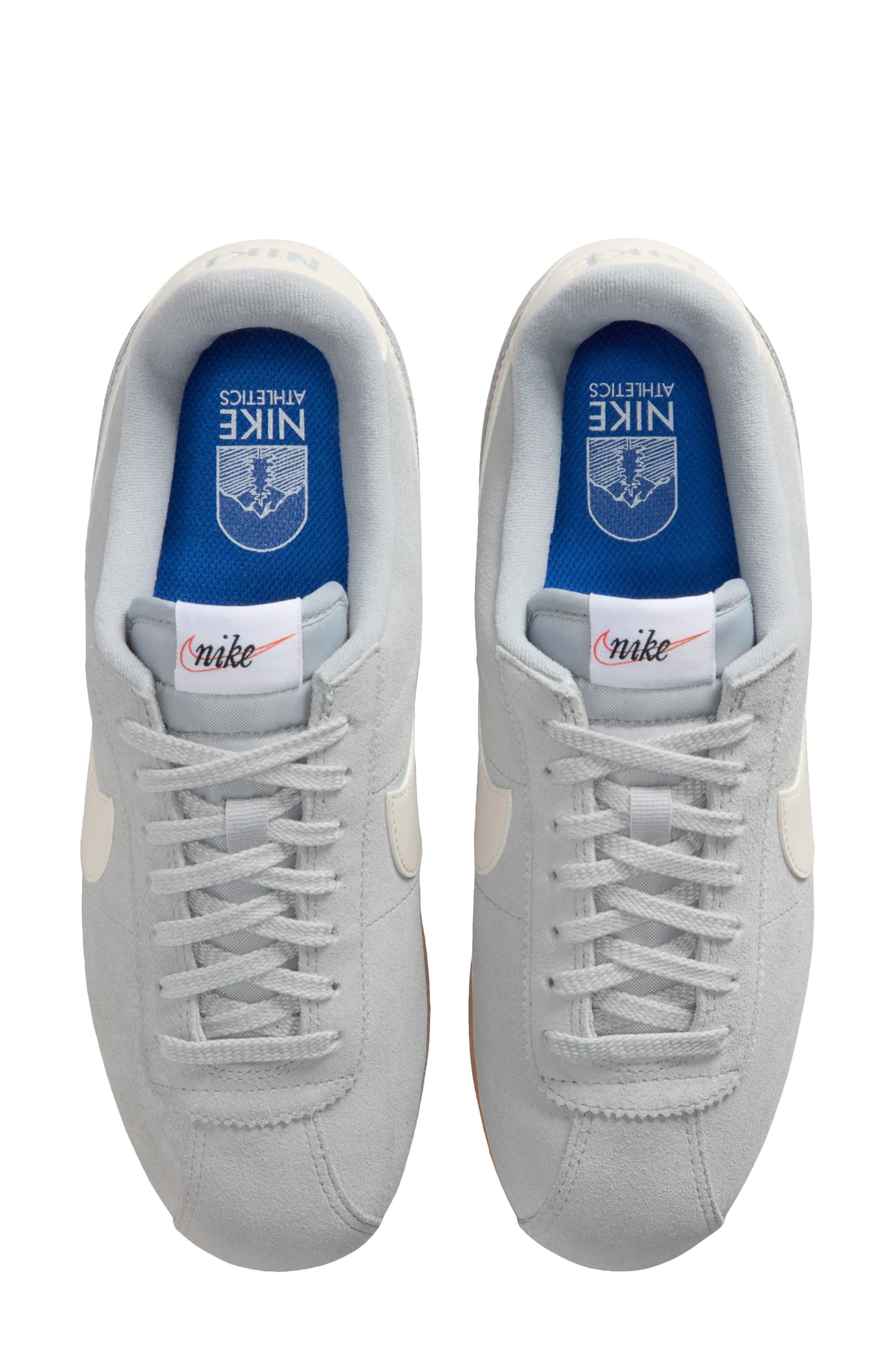 Nike Cortez Suede Sneaker, Alternate, color, Smoke Grey/ Light Brown/ Sail